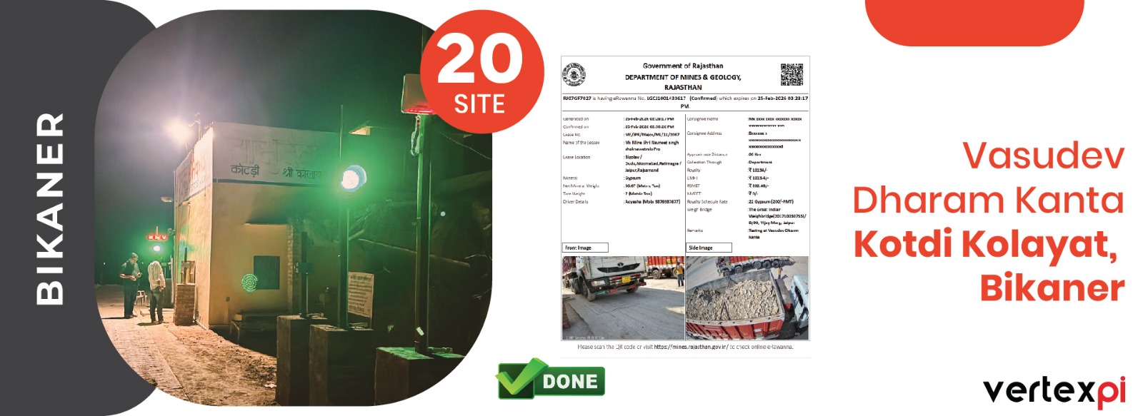 Weighbridge Automation Khairwara, Bikaner